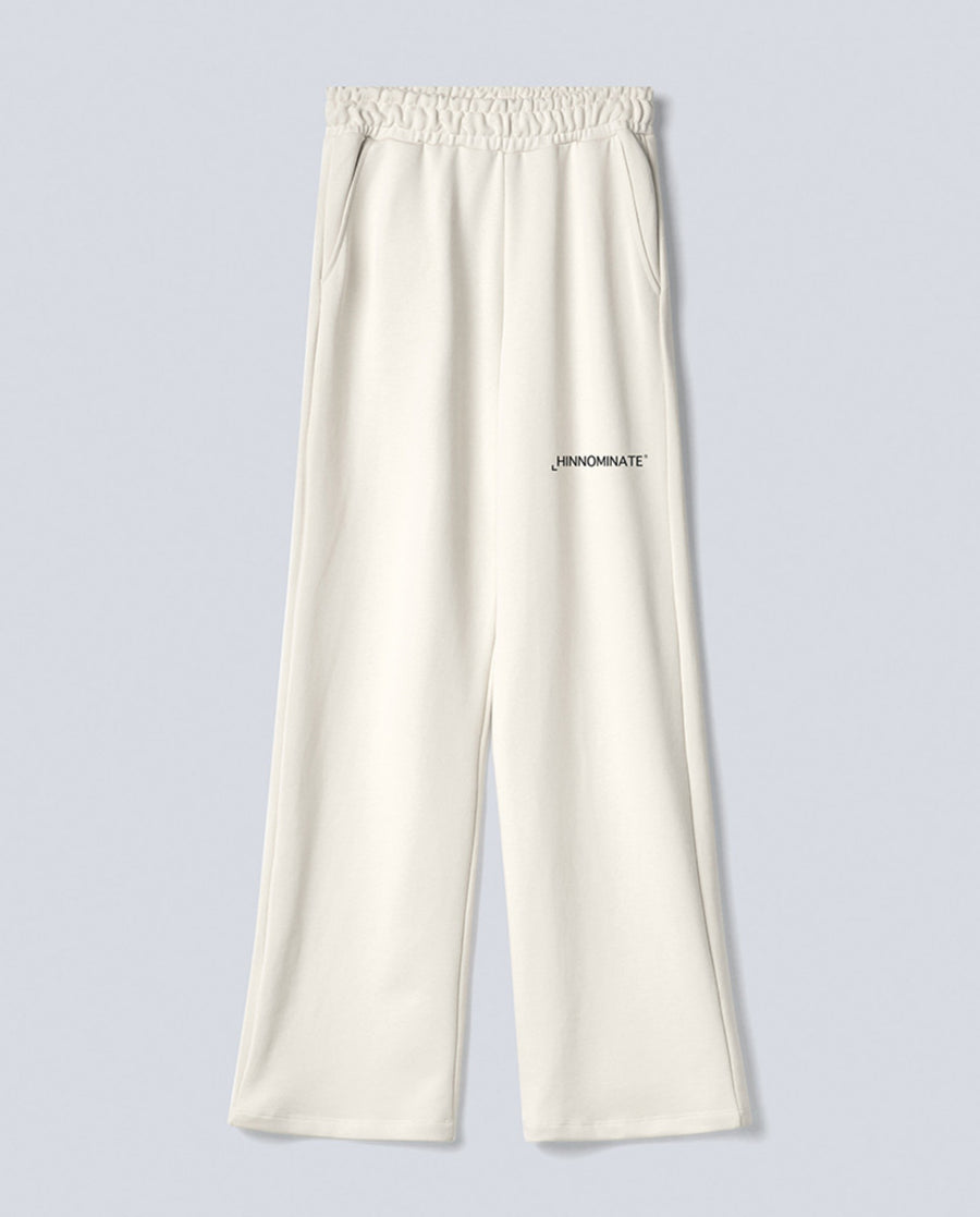 HINNOMINATE Pantalone Dritto Felpa Off White