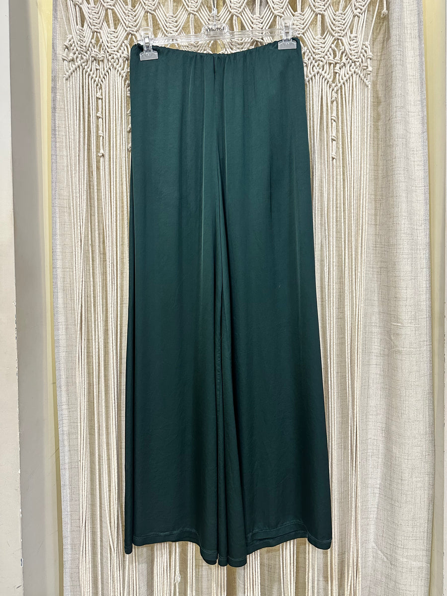 MOTEL Pantalone satin verde Gucci