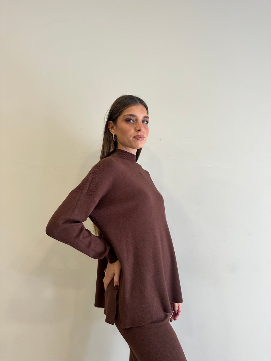 GIPSY INSIDE Completo maglia marrone