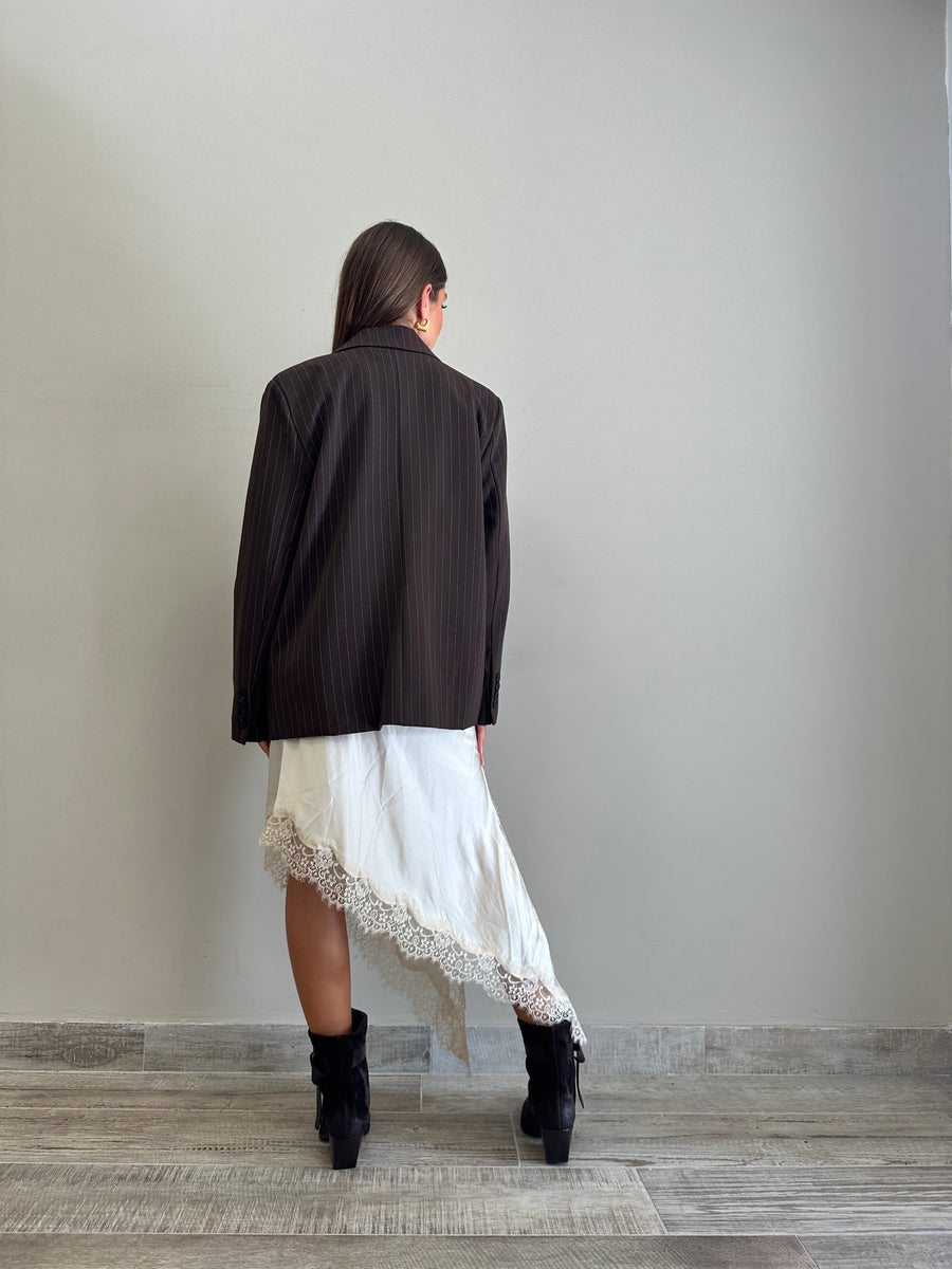 LMN Blazer gessato moro
