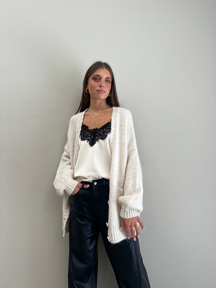 MOTEL Cardigan burro