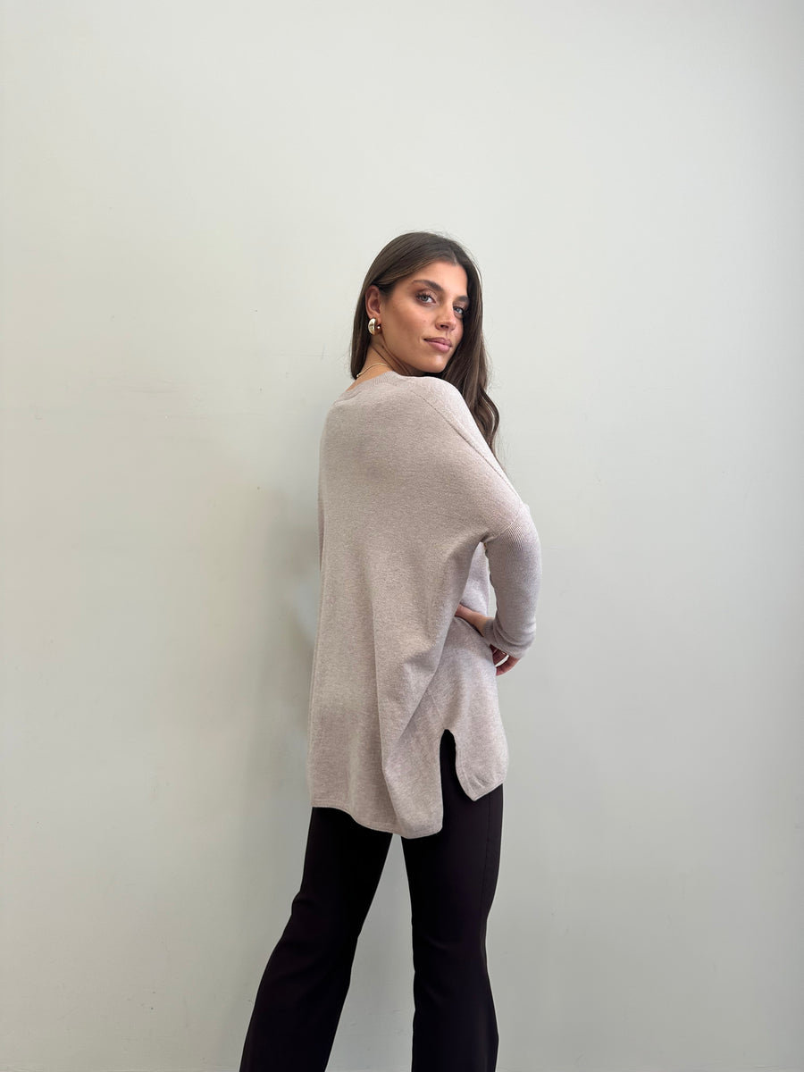 LE STREGHE Maglia over beige