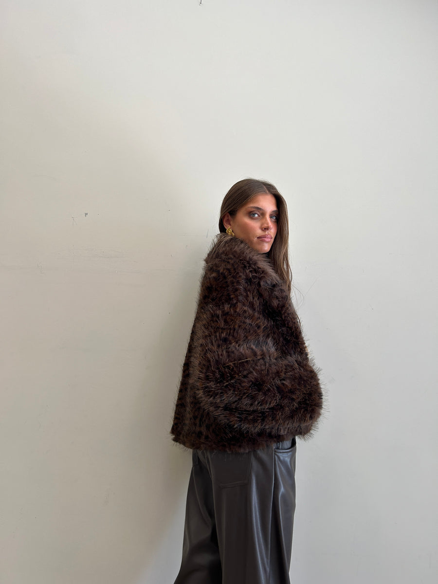 LMN Eco pelliccia leopard