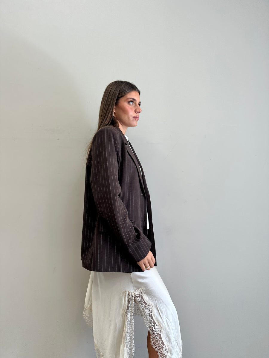 LMN Blazer gessato moro