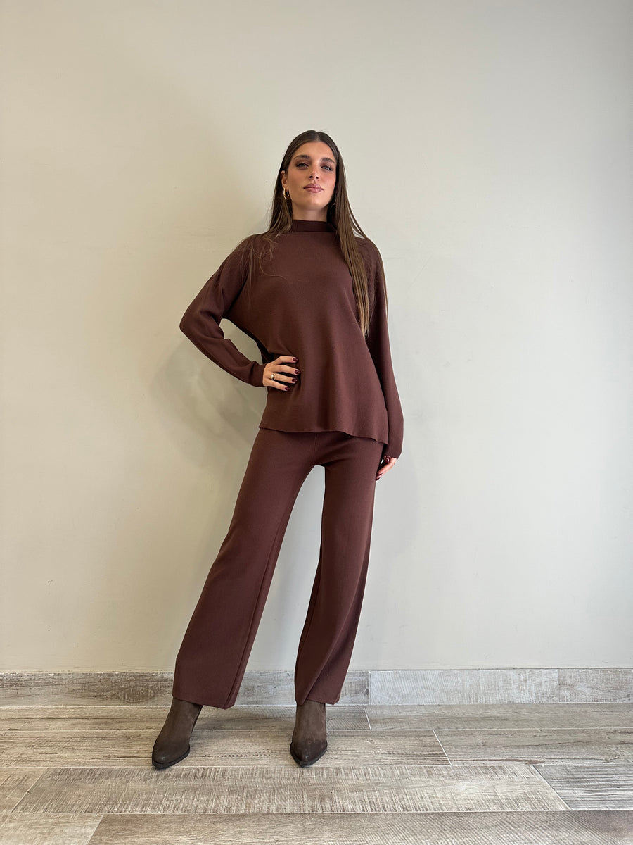 GIPSY INSIDE Completo maglia marrone