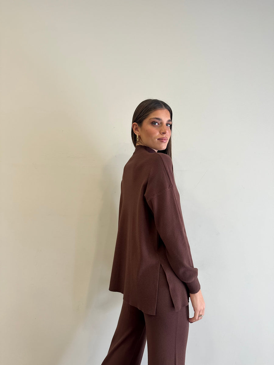 GIPSY INSIDE Completo maglia marrone