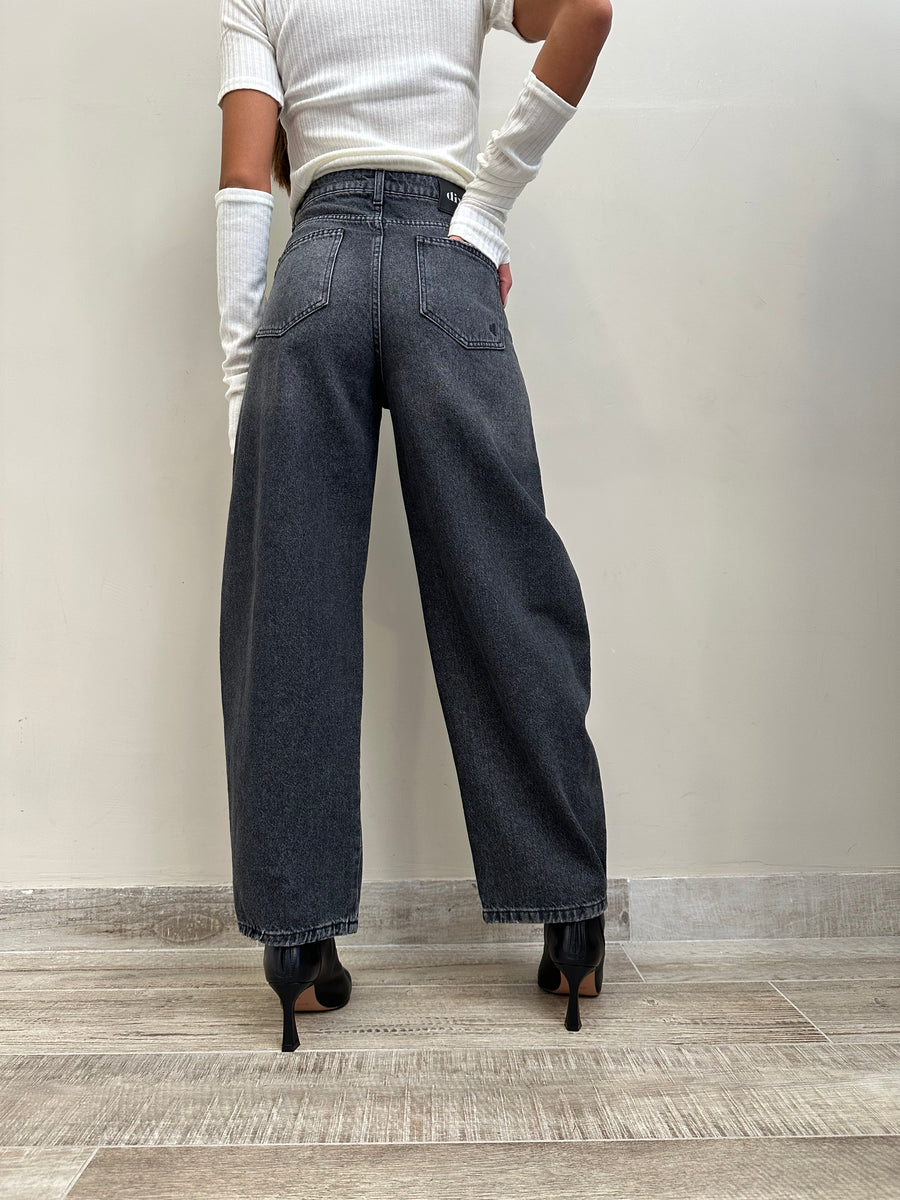 DIXIE Jeans barrel grigio