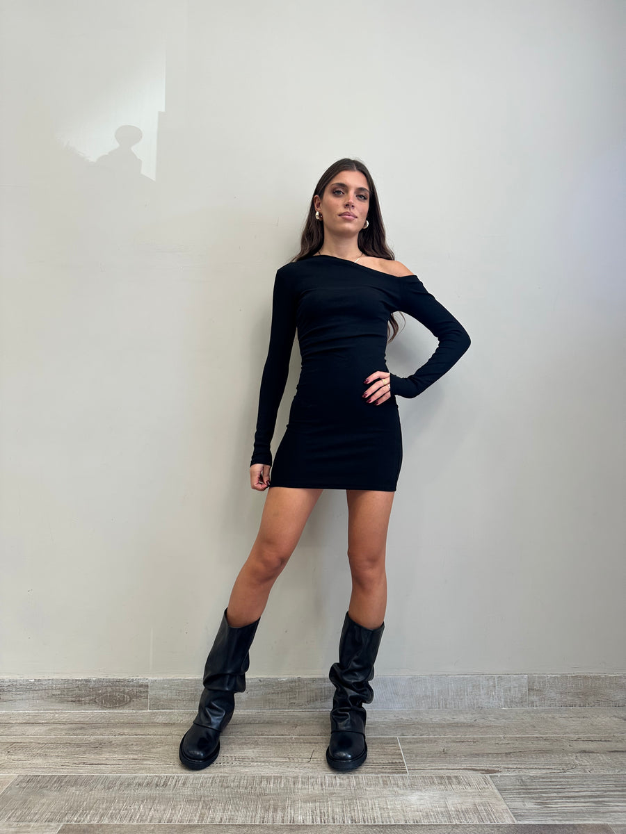 GLAMOROUS Abito corto nero