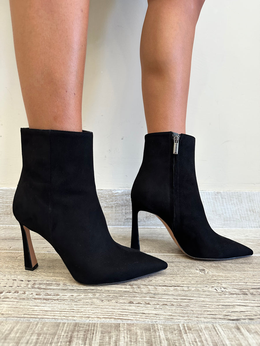 BIANCADI Tronchetto camoscio nero