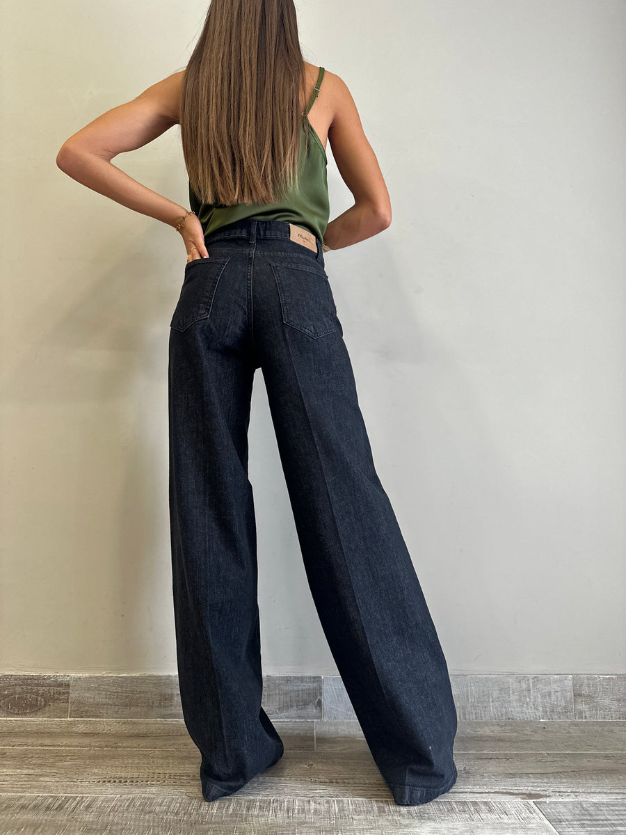 MOTEL Jeans palazzo nero