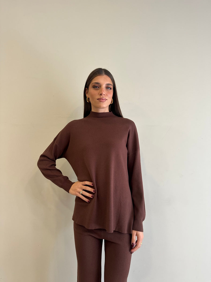 GIPSY INSIDE Completo maglia marrone