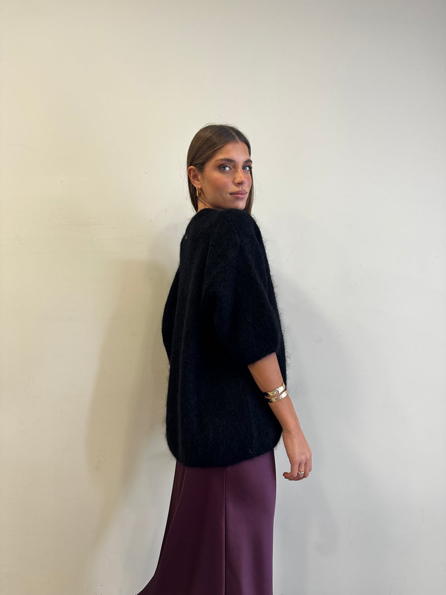 DIXIE Maglia mohair nero