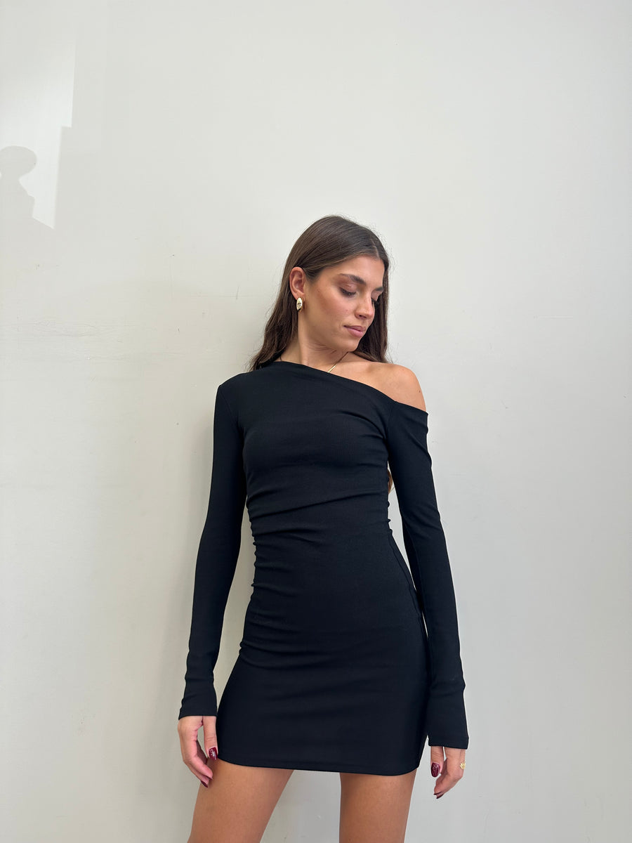 GLAMOROUS Abito corto nero