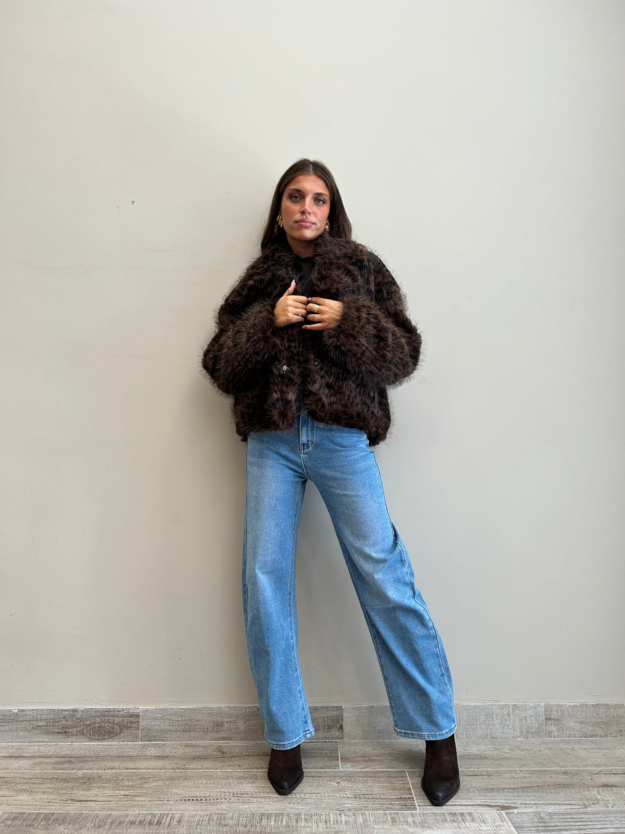 LMN Eco pelliccia leopard