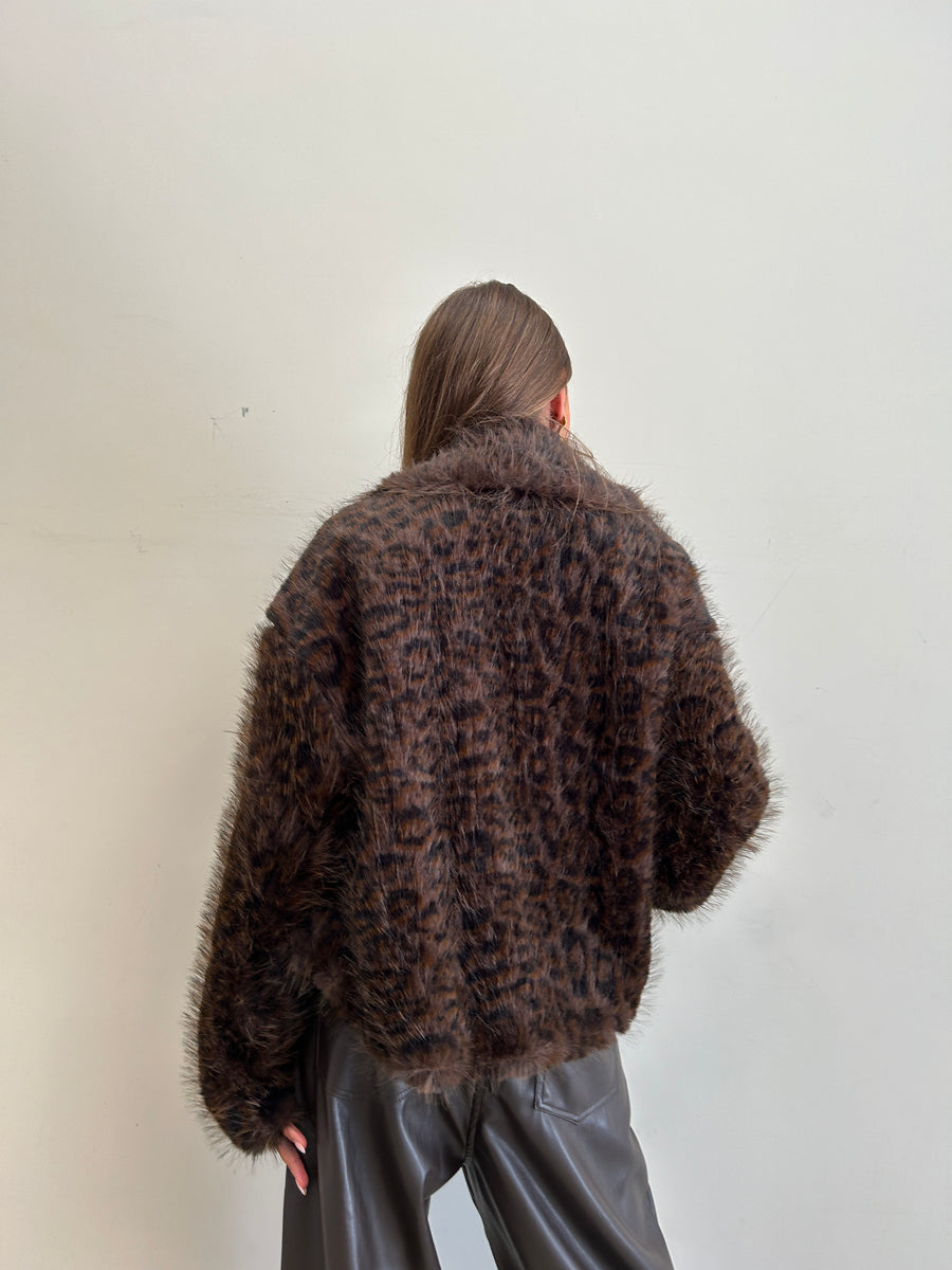 LMN Eco pelliccia leopard