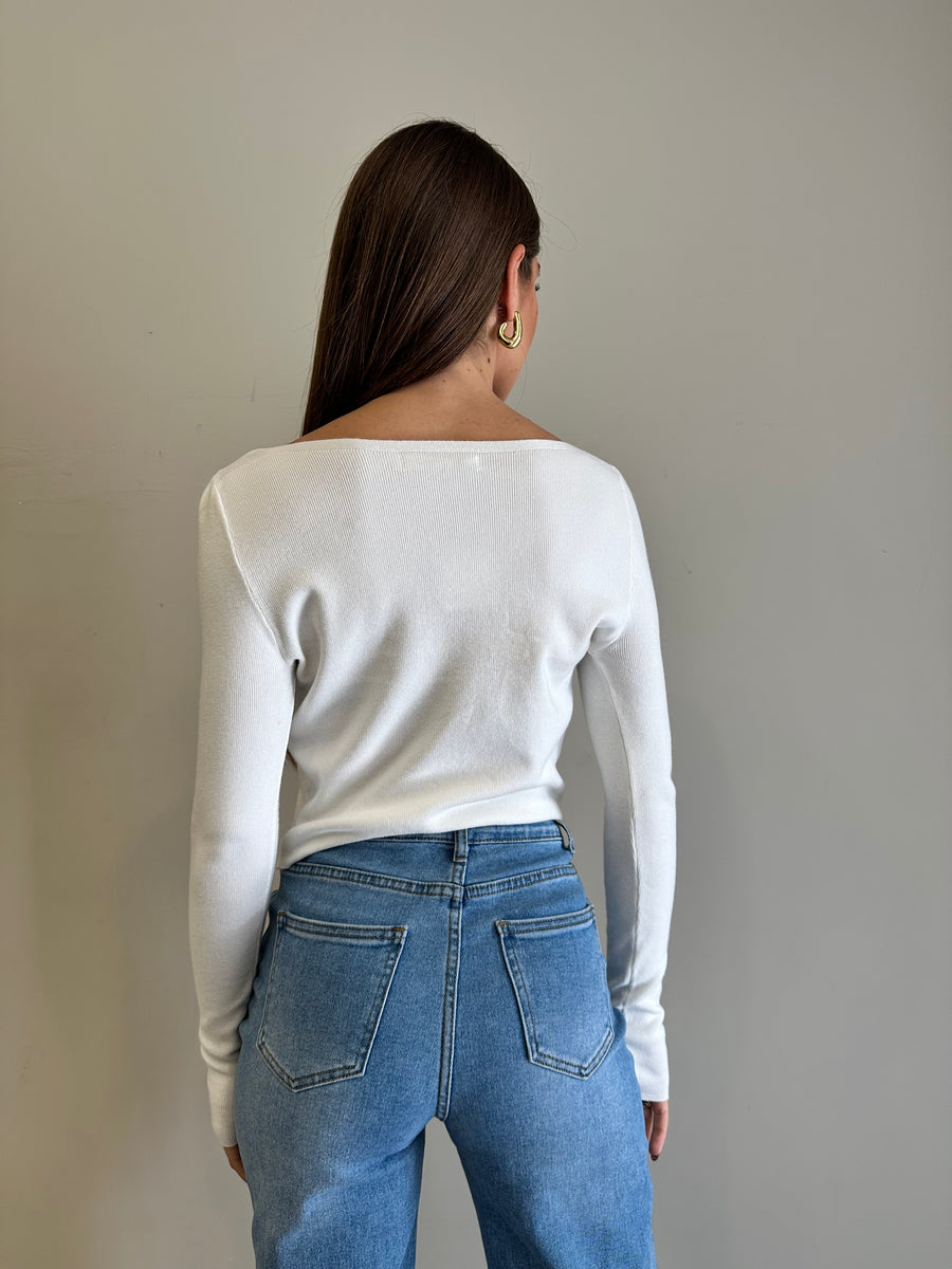 GIPSY INSIDE Maglia panna