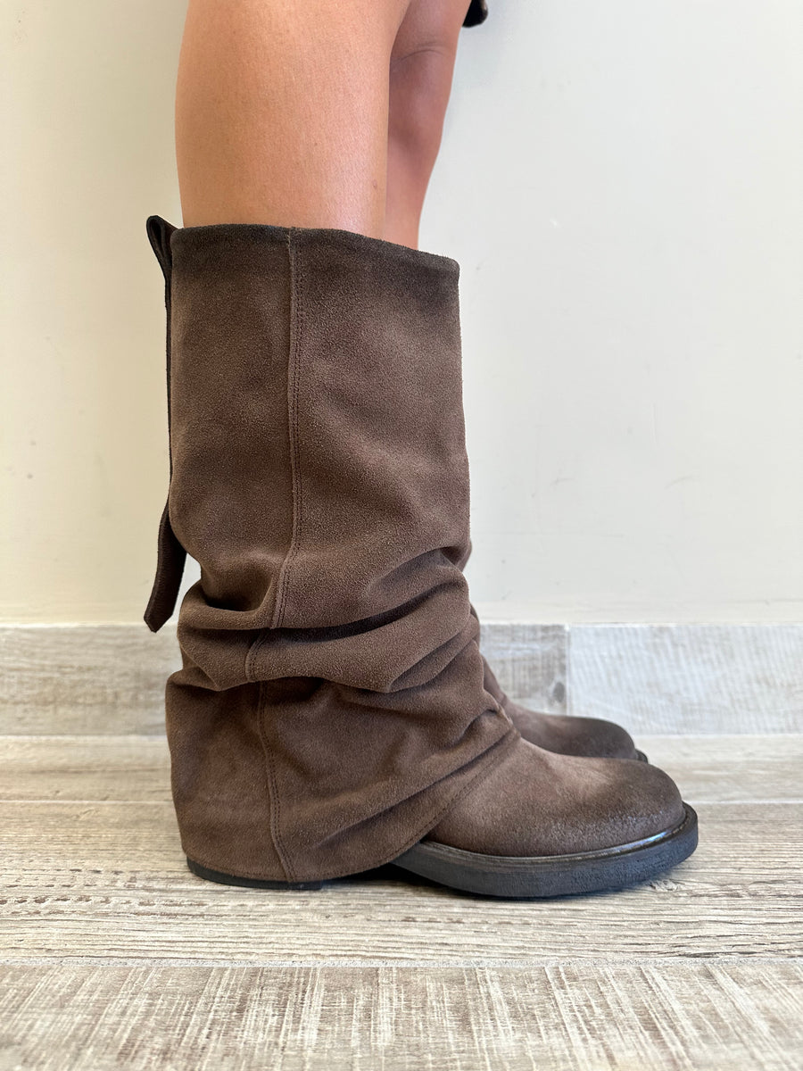 METISSE Biker pelle scamosciata mustang