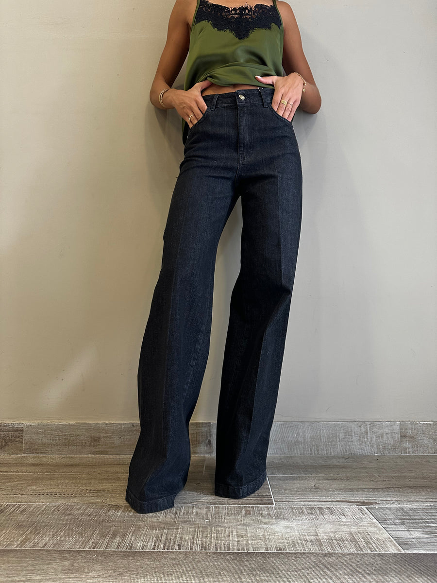 MOTEL Jeans palazzo nero