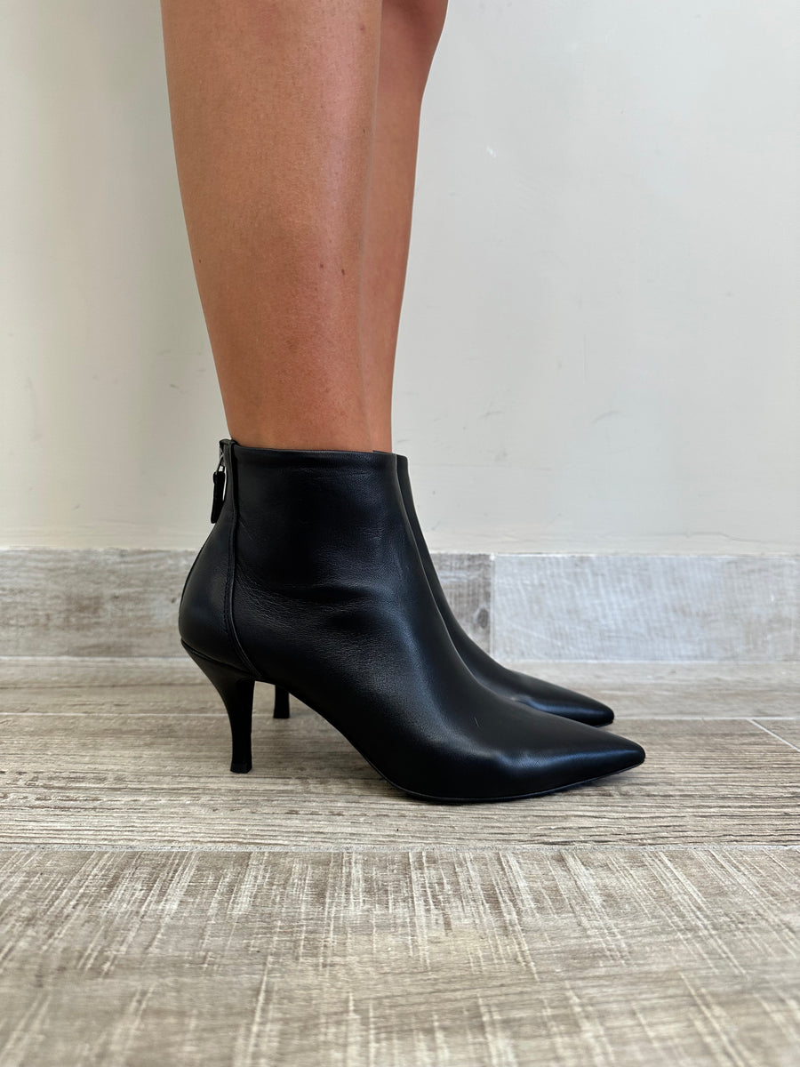 STM x Laura Cialfi Tronchetto pelle nera