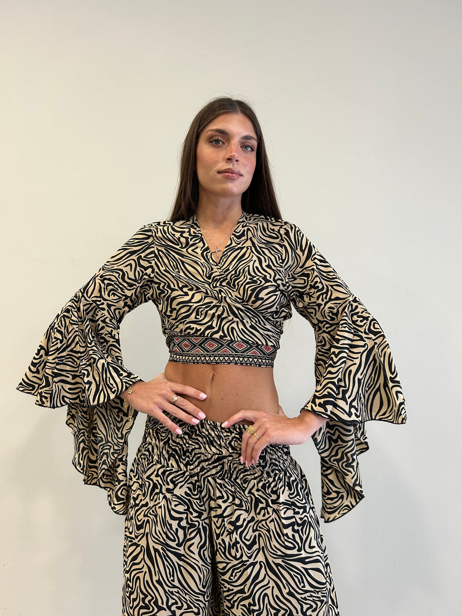 FREELOVE Gipsy Top Seta Zebra Sand