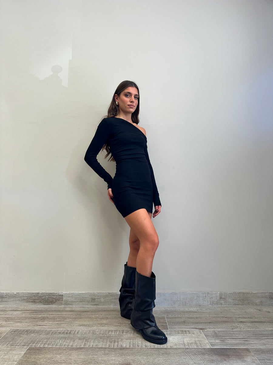 GLAMOROUS Abito corto nero