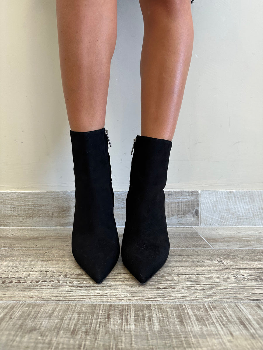 BIANCADI Tronchetto camoscio nero