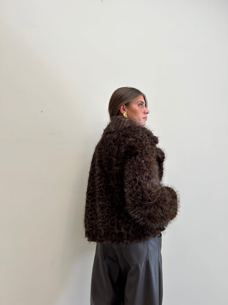 LMN Eco pelliccia leopard