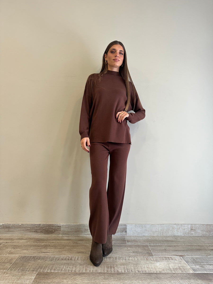 GIPSY INSIDE Completo maglia marrone