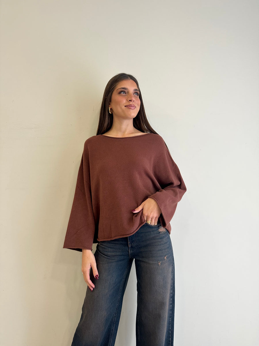 DIXIE Maglia cioccolato