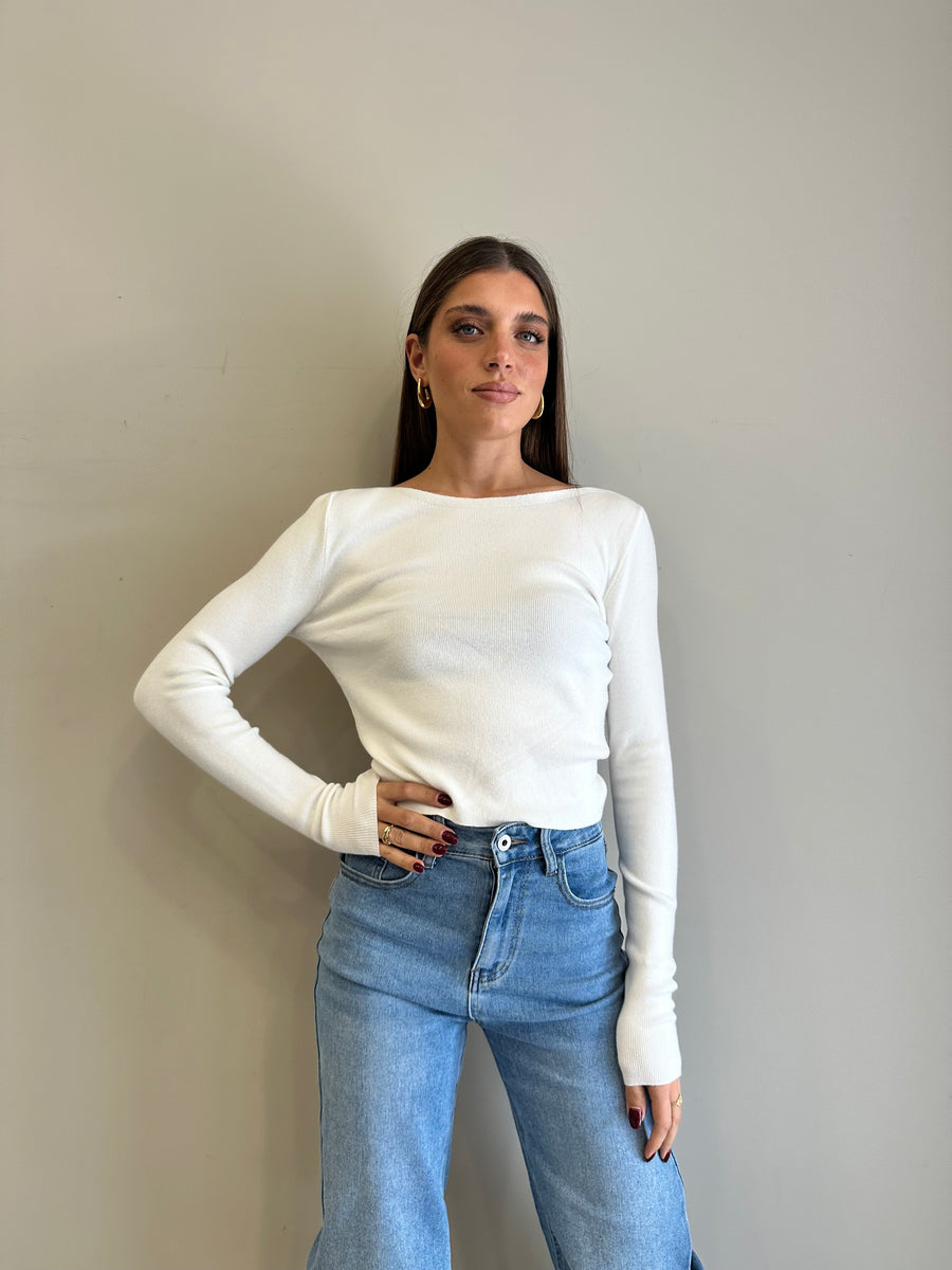 GIPSY INSIDE Maglia panna