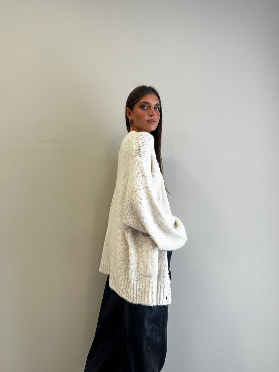 MOTEL Cardigan burro