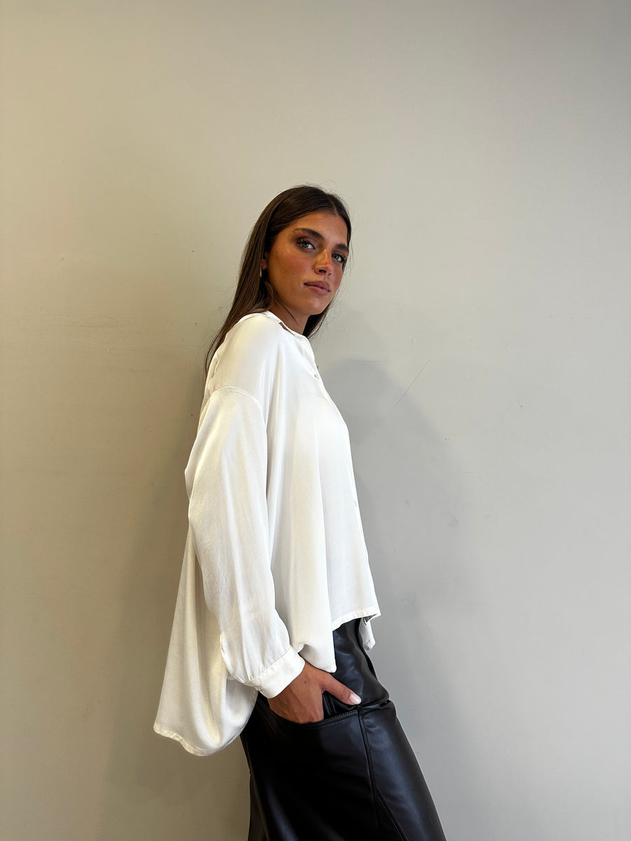 MOTEL Camicia satin burro