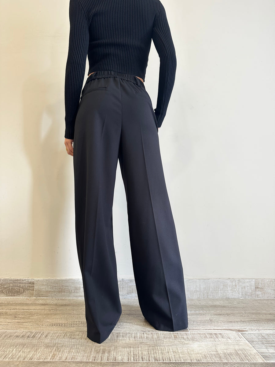 MOTEL Pantalone palazzo nero