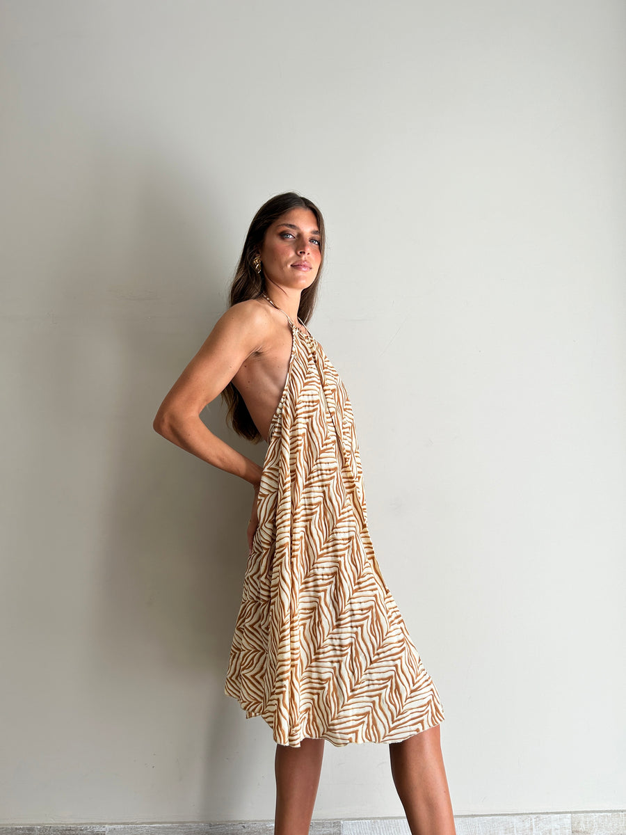 FREELOVE Abito Freedom Seta Boho Sand
