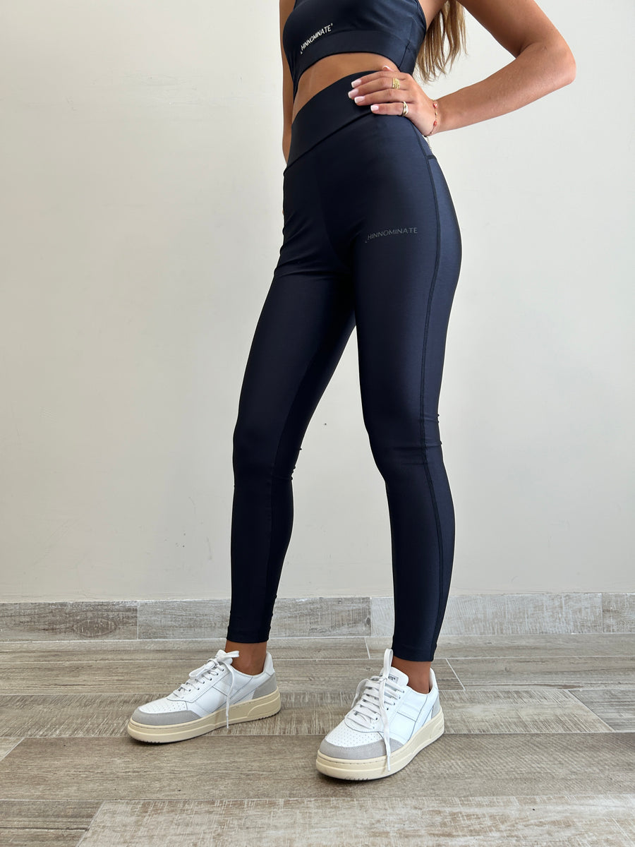 HINNOMINATE  Leggings In Lycra Lucida Nero