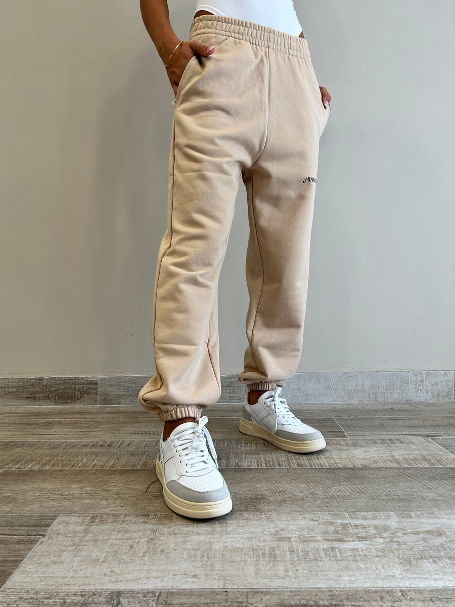 HINNOMINATE Pantalone jogger Felpa Nocciola