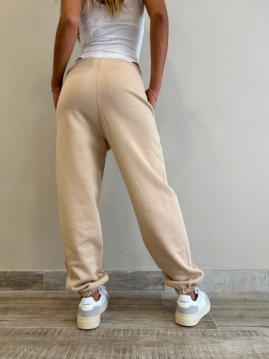 HINNOMINATE Pantalone jogger Felpa Nocciola