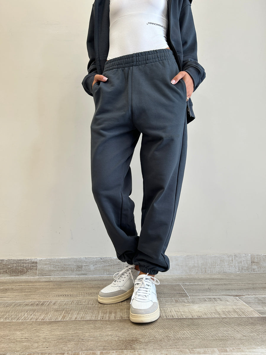 HINNOMINATE Pantalone jogger Felpa Ferro