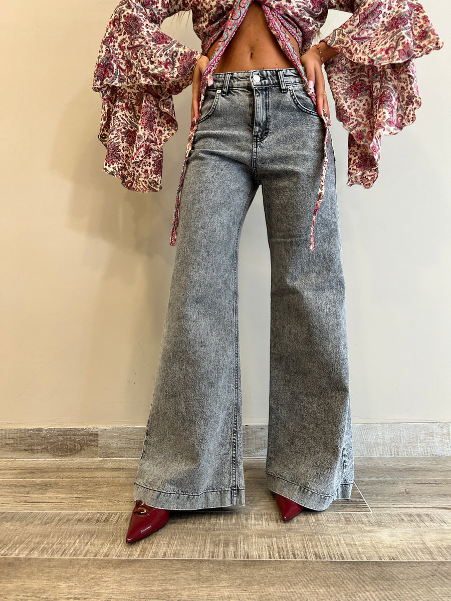 KK Jeans palazzo grigio