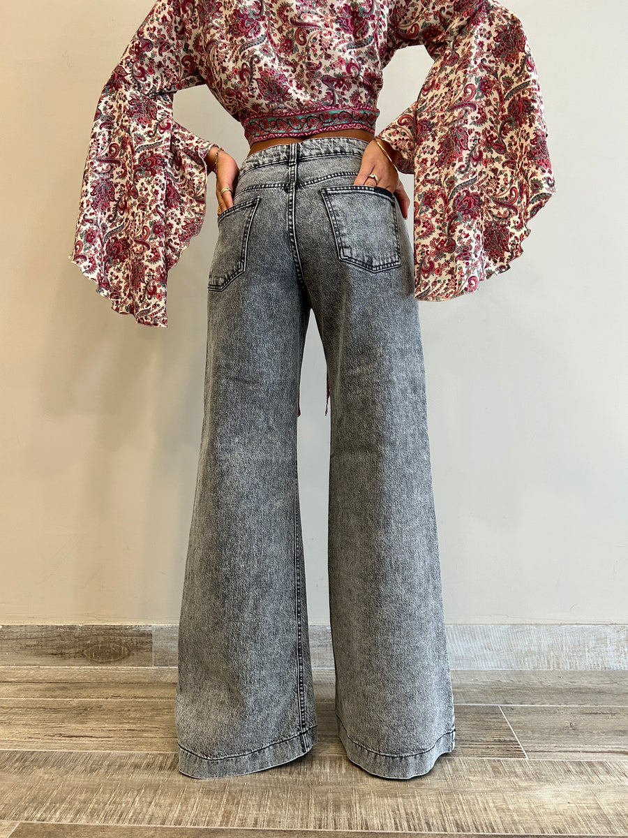 KK Jeans palazzo grigio