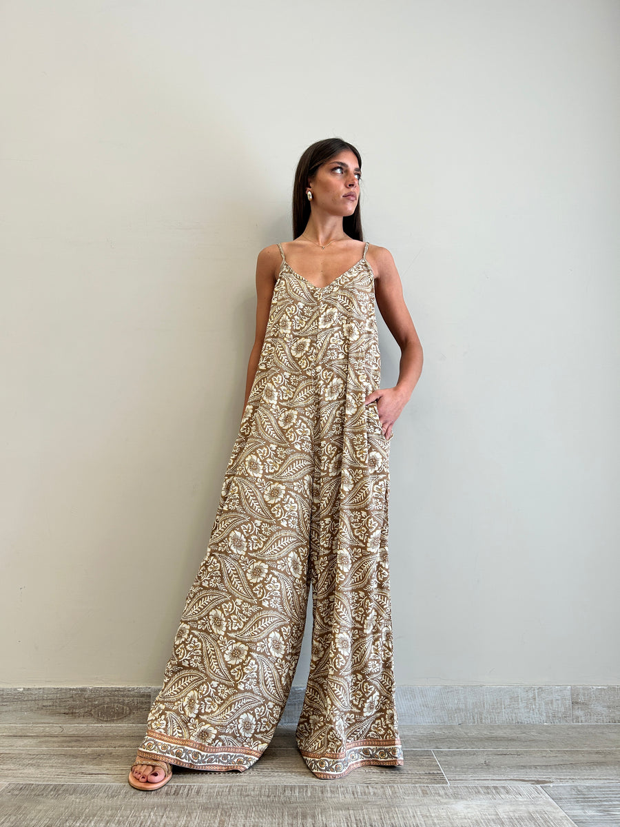 FREELOVE Jumpsuit seta Coachella sand