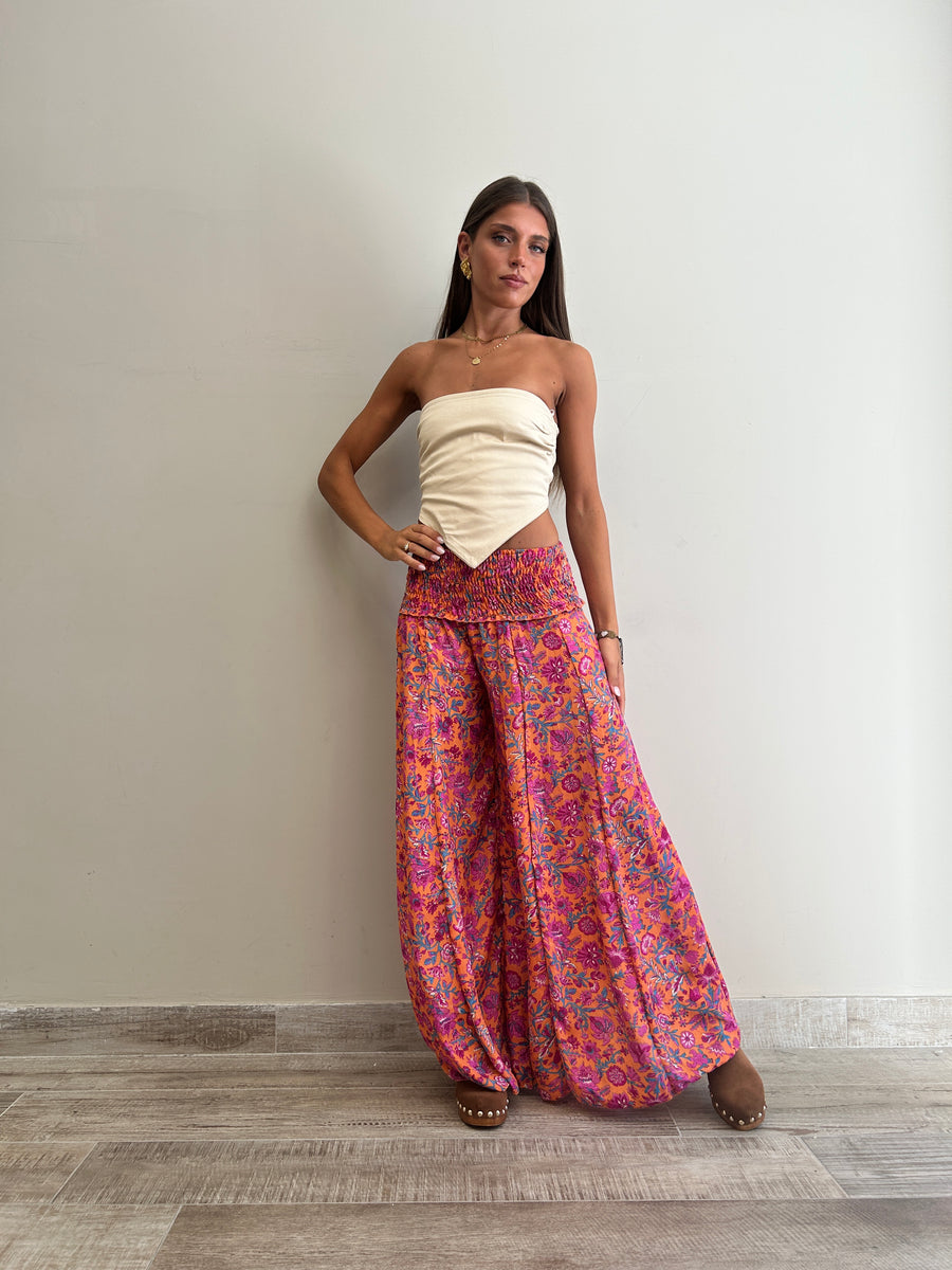 FREELOVE Life Palazzo Pants Seta Marigold Orange