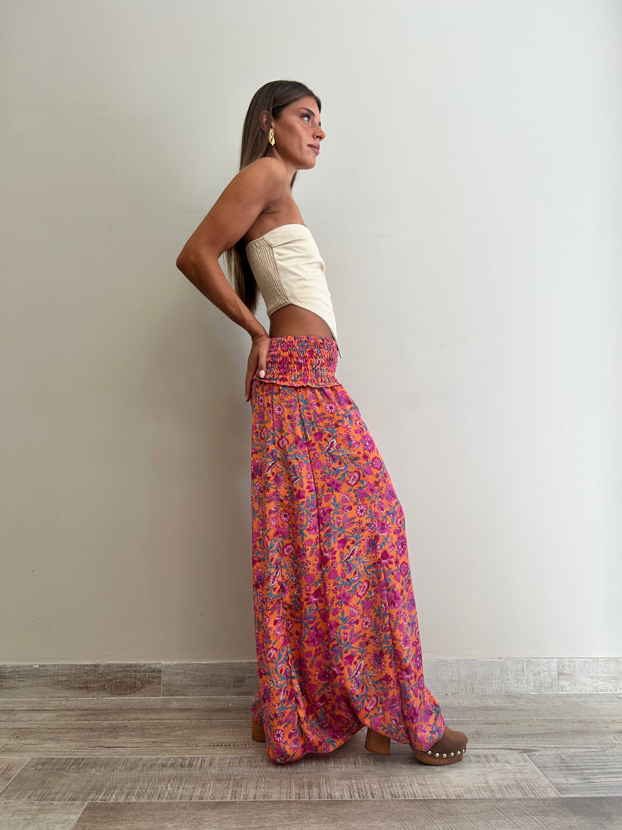 FREELOVE Life Palazzo Pants Seta Marigold Orange
