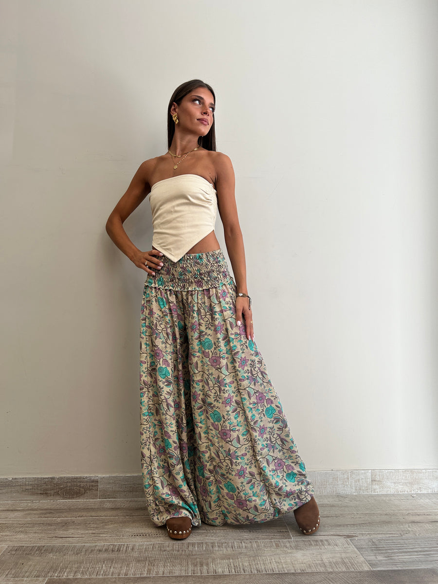 FREELOVE Life Palazzo Pants Seta Pearl Purple