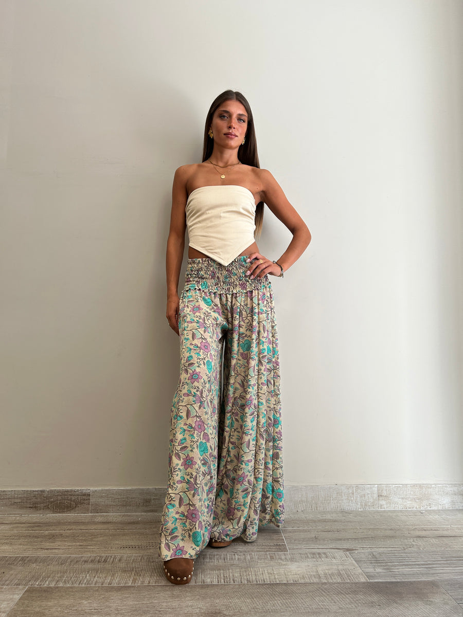 FREELOVE Life Palazzo Pants Seta Pearl Purple