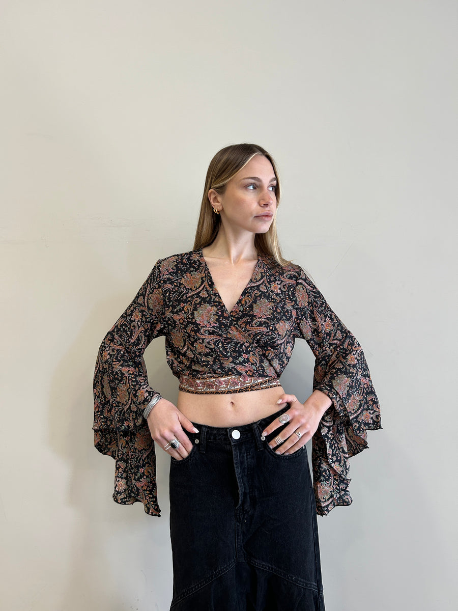 FREELOVE GIPSY TOP Seta Diamond Black