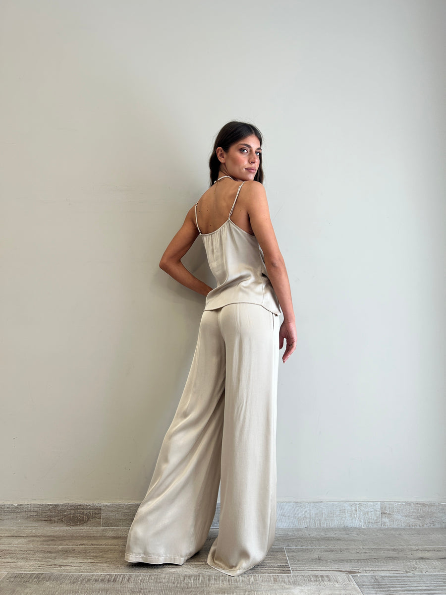KK Pantalone satin sabbia