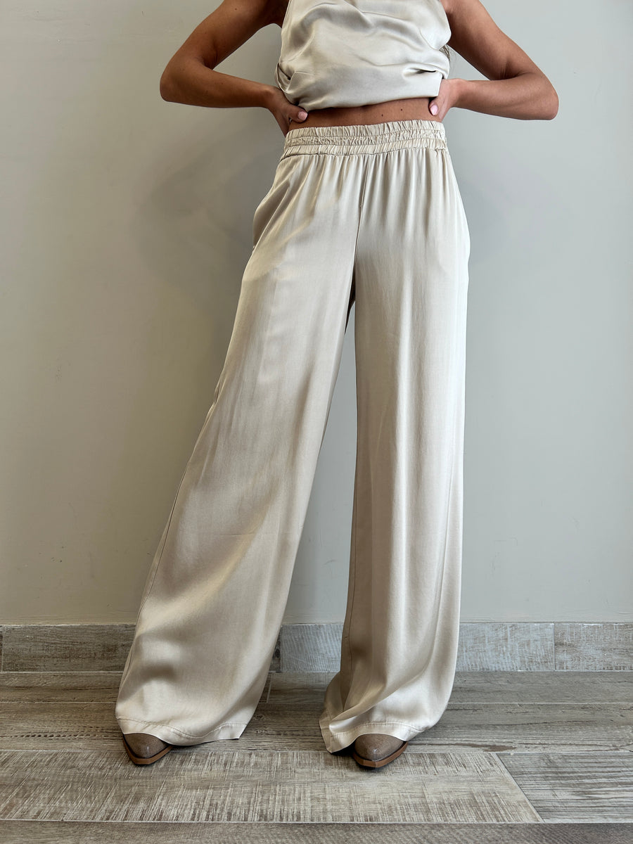 KK Pantalone satin sabbia
