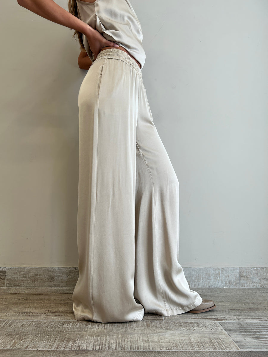 KK Pantalone satin sabbia