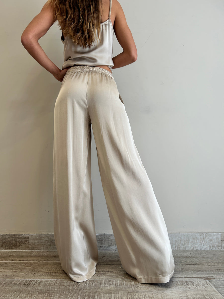 KK Pantalone satin sabbia